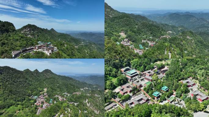 航拍武当山南岩景区