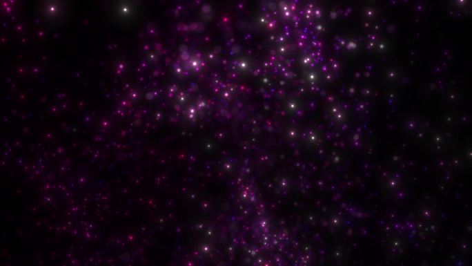 紫色粒子喷发