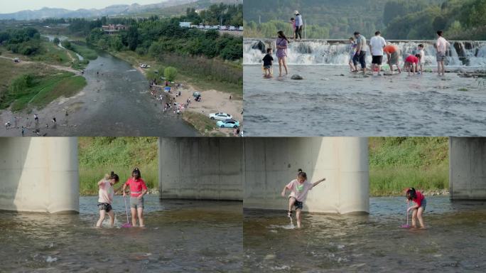 河道休闲玩水