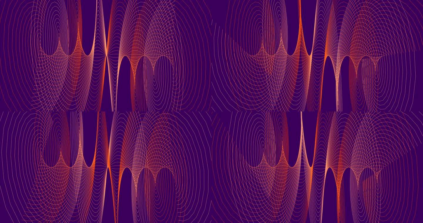 螺旋形橙色、紫色背景