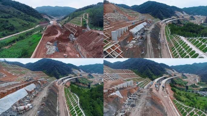 高速公路视频建设初期的云南山区高速公路