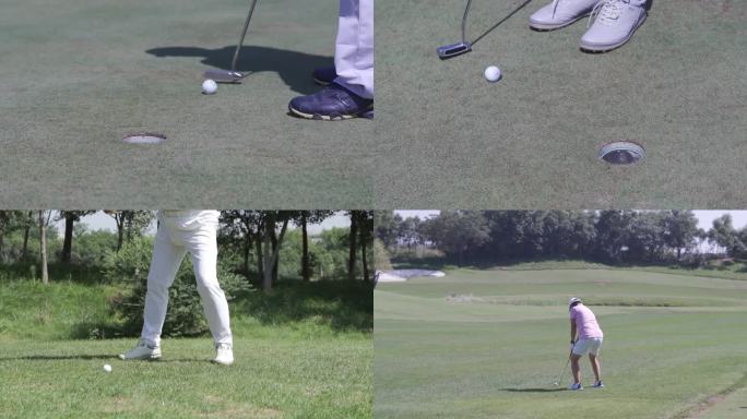 一组打高尔夫球视频镜头素材