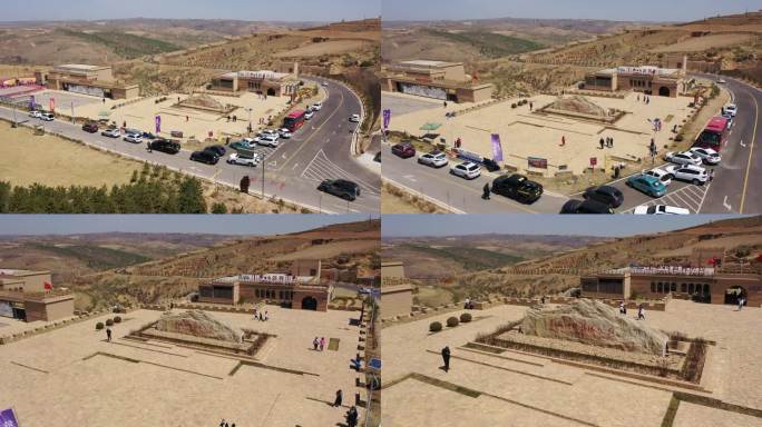 山西旅游偏关长城一号0公里驿站4K航拍2