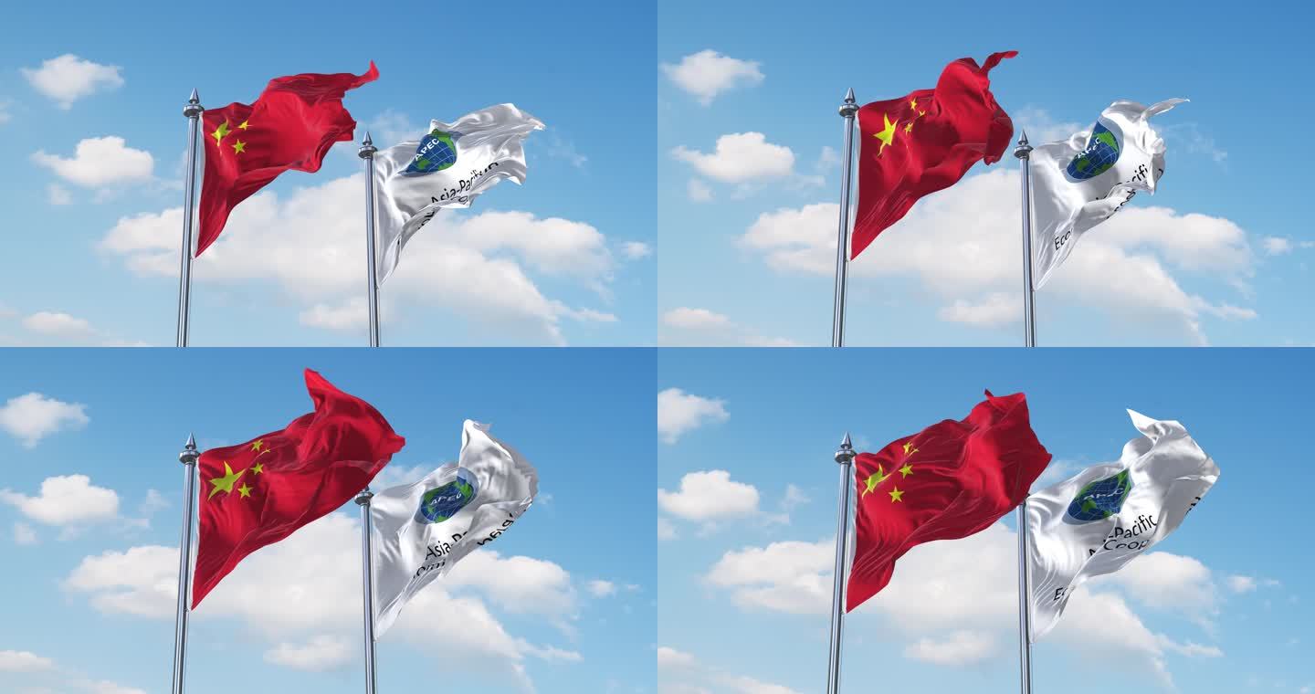 中国- 亚太经合组织旗