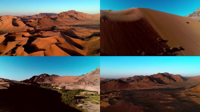 4K沙漠航拍、沙子、沙漠