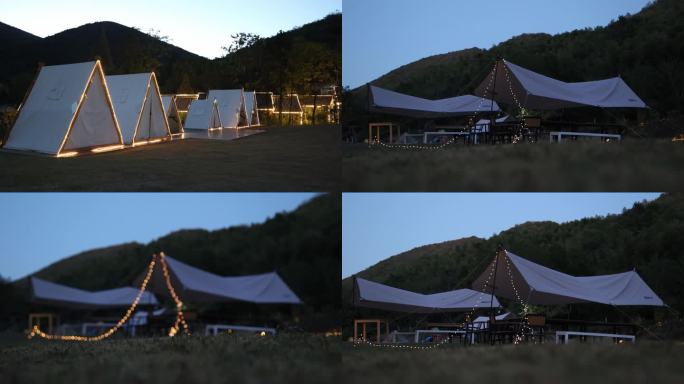 三角型露营帐篷LED灯氛围灯