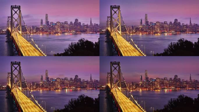 旧金山海湾大桥旧金山地标大桥