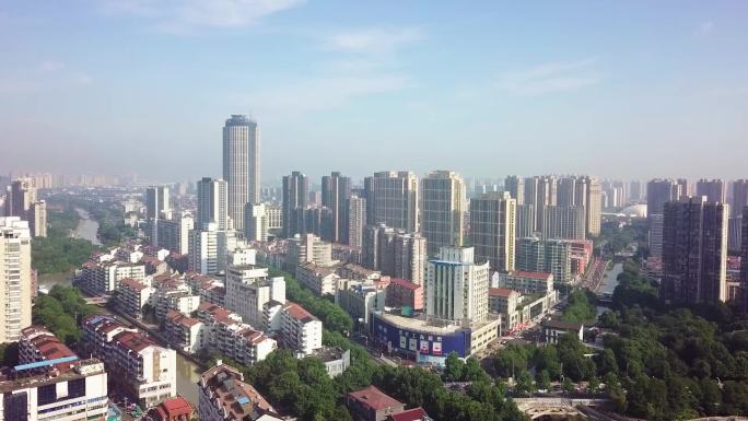 上海城市居民楼空镜