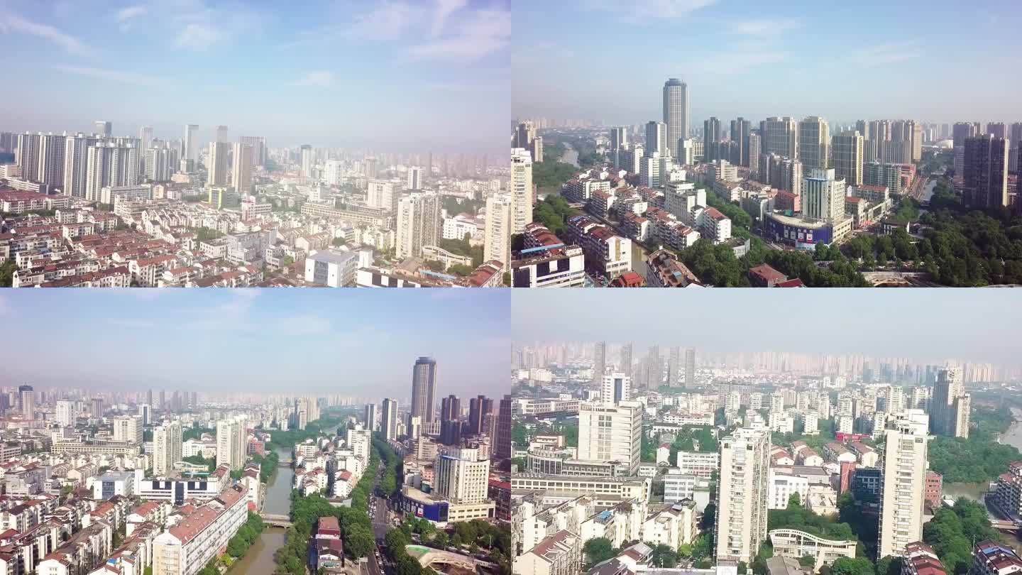 上海城市居民楼空镜