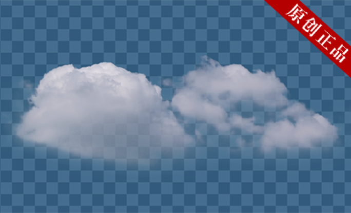 【原创可商用】二组动态云素材 透明云朵