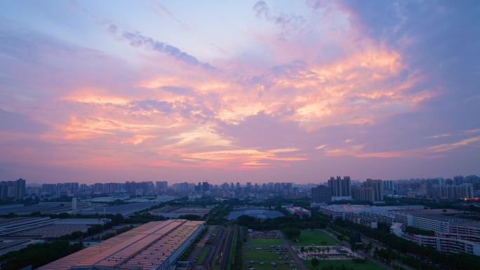 海口城市大景 延时