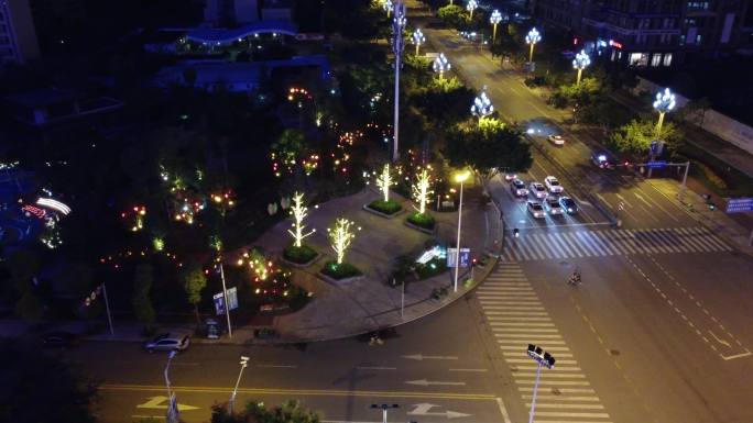 四川省德阳市旌阳区五洲广场夜景