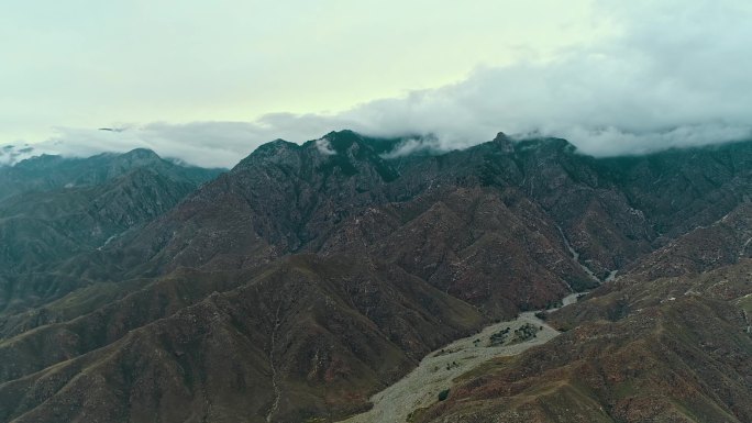 宁夏银川贺兰山航拍大景 4k