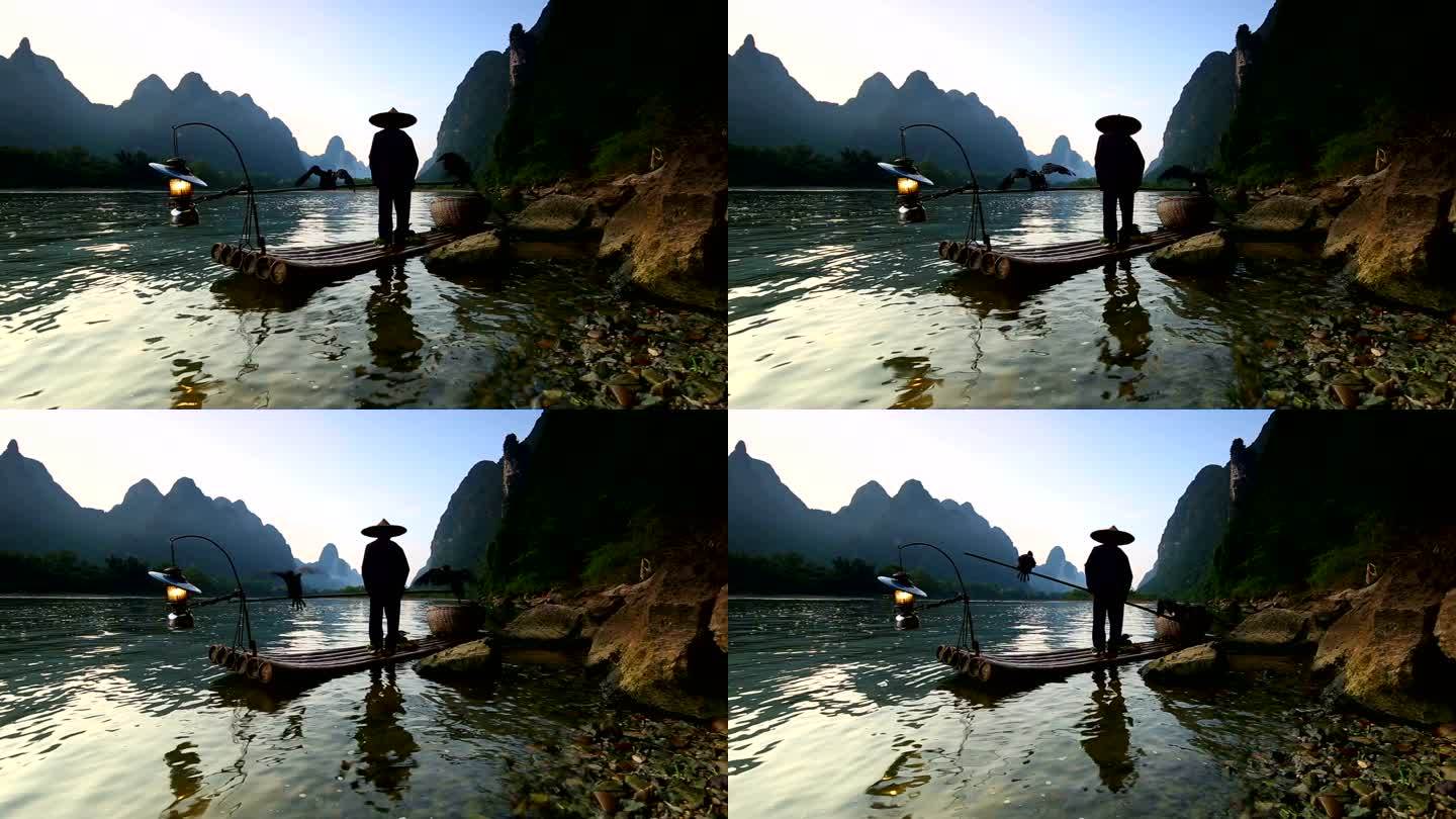 漓江渔夫文化旅游表演人文景观