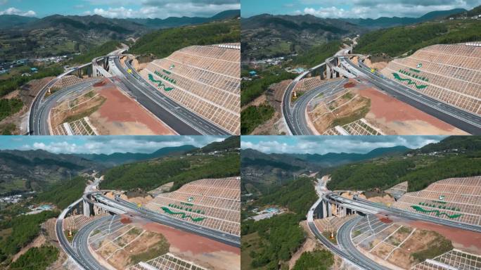 高速公路建设视频云南交投宁永高速建设工地