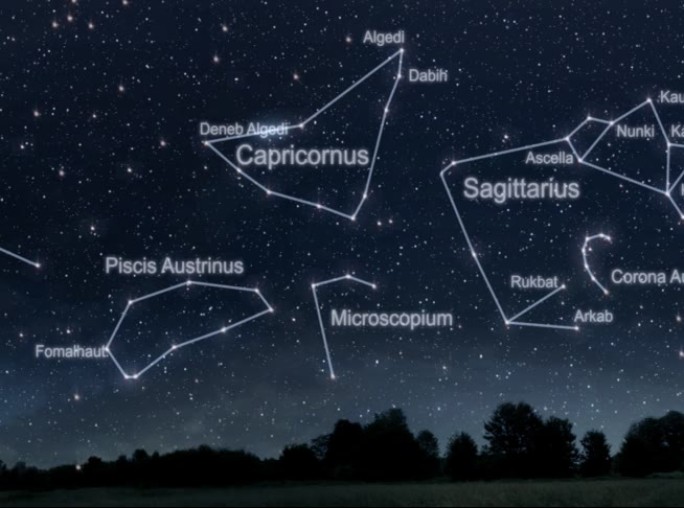 夜空与星座森林通信地图