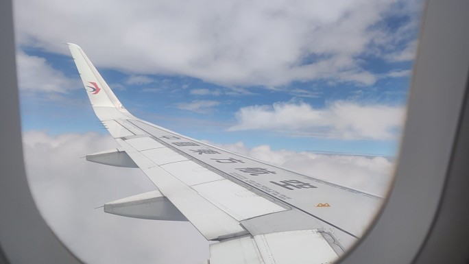 东航飞机窗景实拍