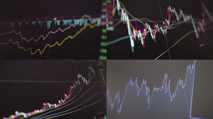 电脑炒股-股票市场价格变动K线分时走势图