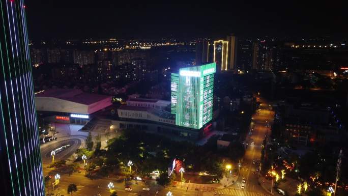 四川省德阳市旌阳区五洲广场夜景