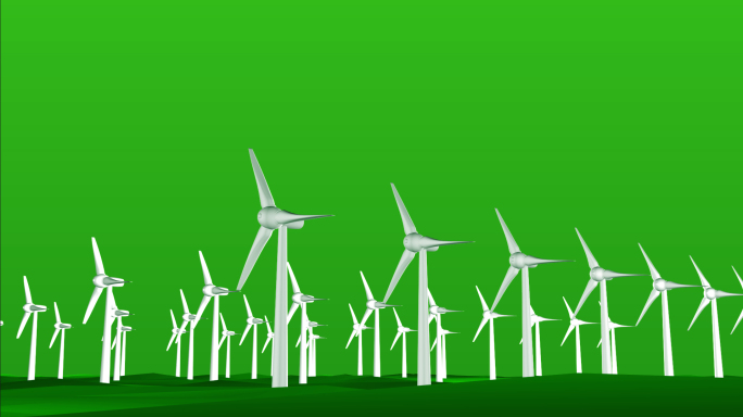 绿色风电,清洁能源,绝对清晰.