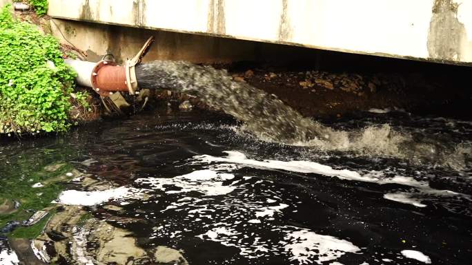 浑水出水管城市污水污水处理工业污染