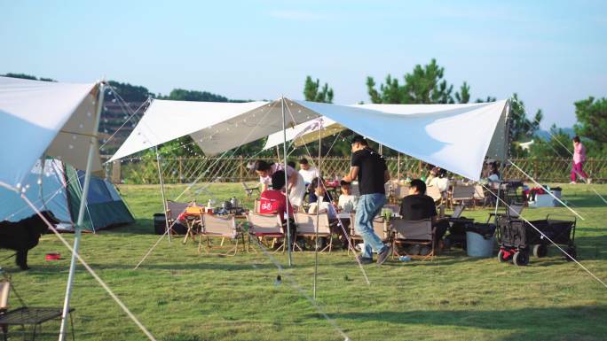 家庭户外露营野餐素材