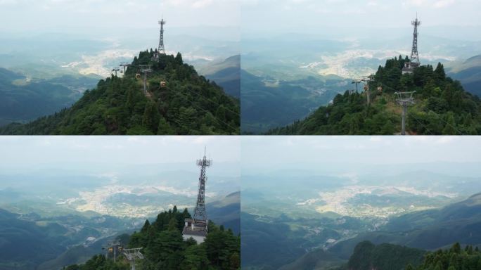 江西萍乡武功山航拍