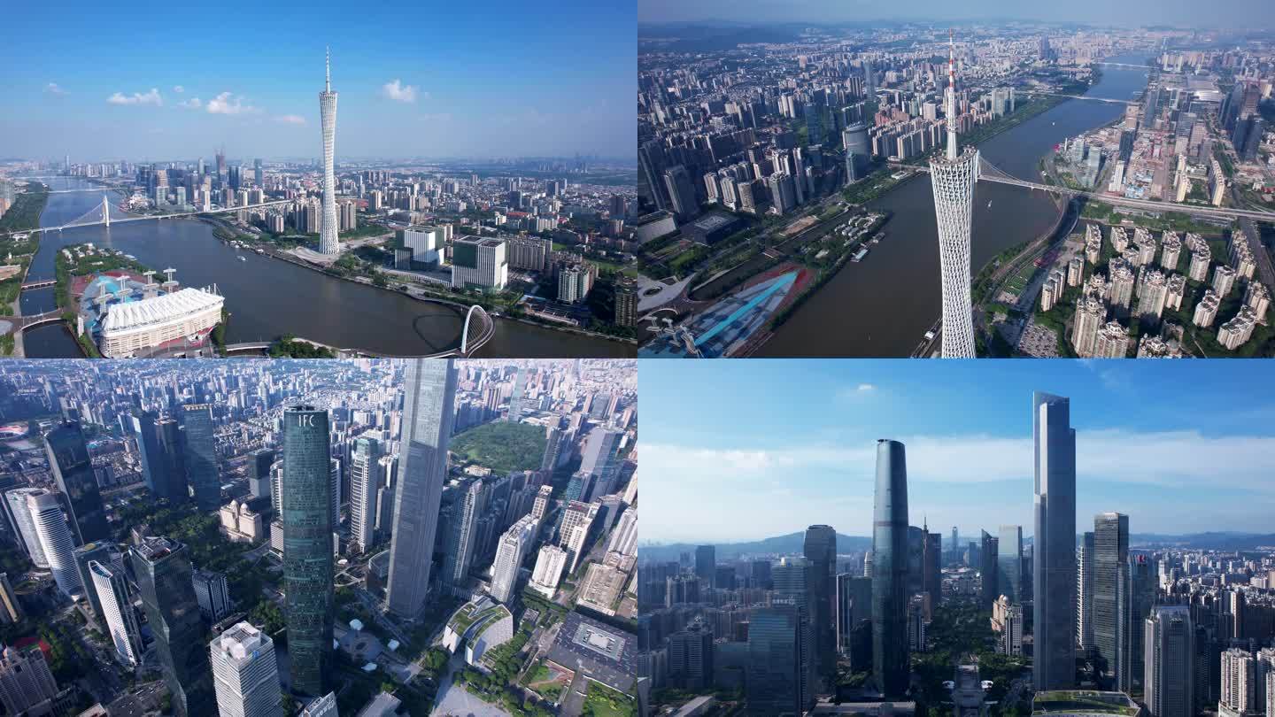 4k广州珠江新城中轴线航拍宣传片