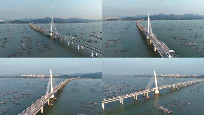 深圳湾大桥4K航拍