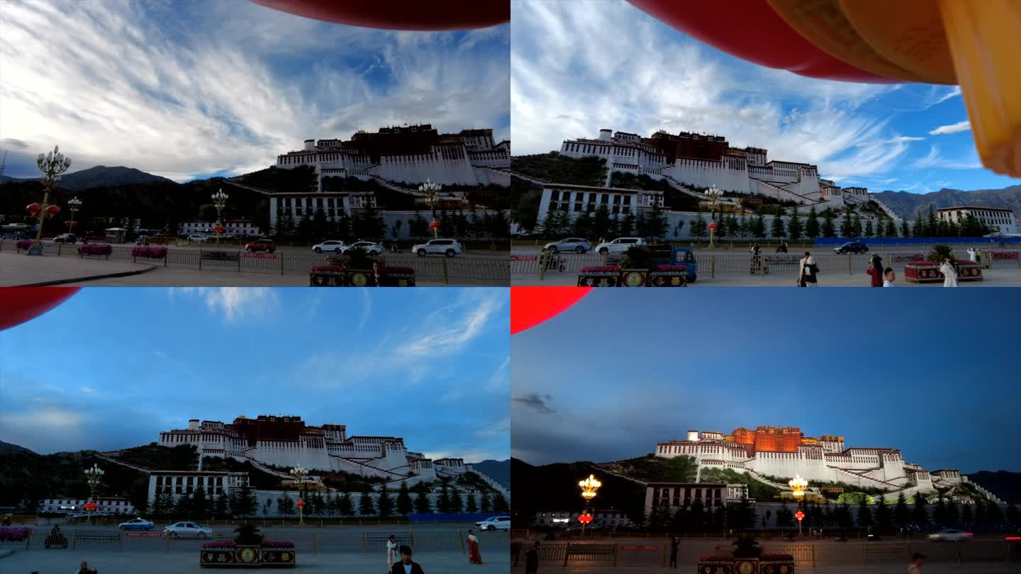 西藏 拉萨 布达拉宫延时