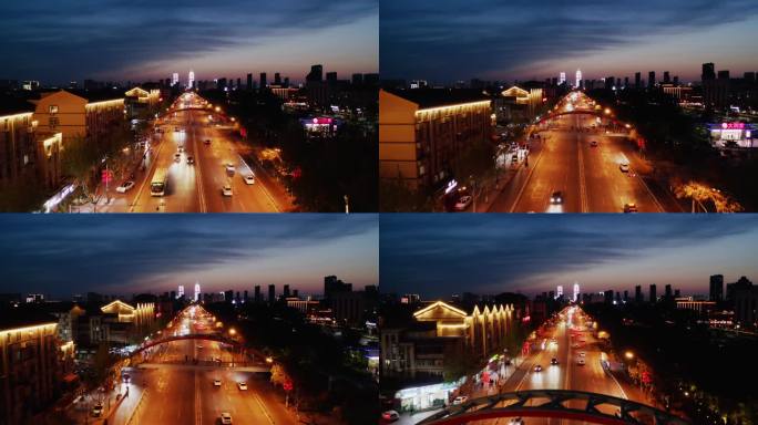 保定夜景航拍