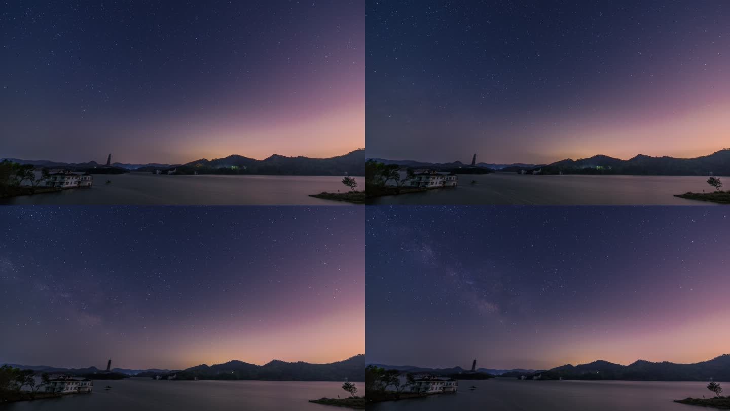 武汉新洲道观河星空