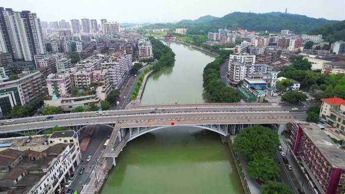 江门蓬江大桥 航拍