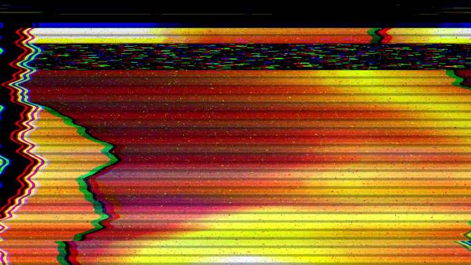 故障电视静态噪声失真信号问题错误视频损坏复古风格80年代