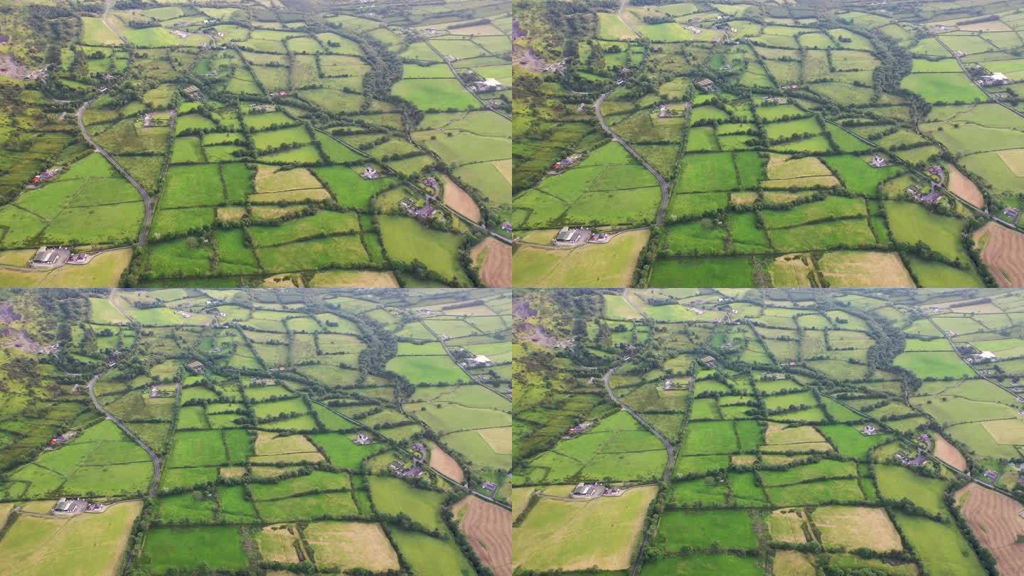 爱尔兰农业领域人文景观种植田地