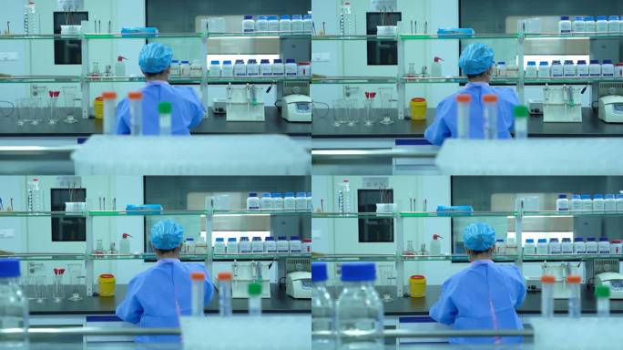 疫情核酸检测新冠实验室防控抗疫医生核酸B