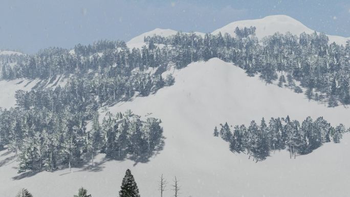 雪山的风景