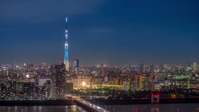 日本东京夜景日本东京夜景