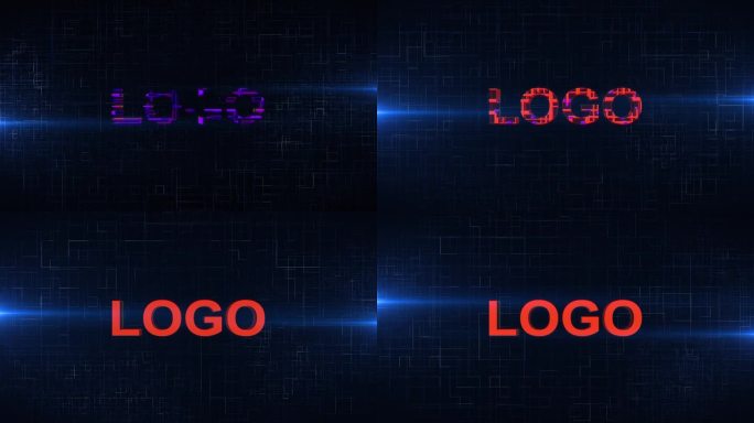 线条构筑LOGO演绎动画特效4KAE工程