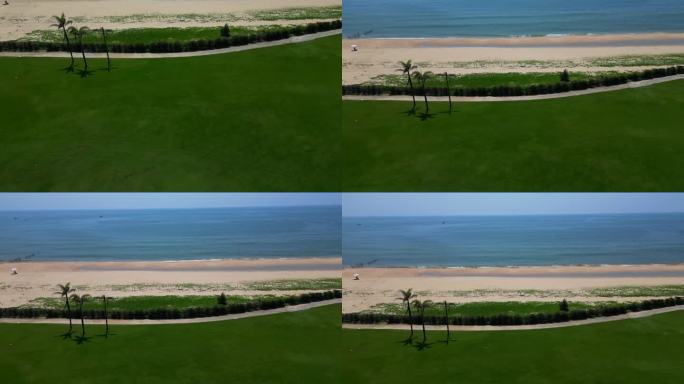 海岸线 高尔夫练习场 海边沙滩