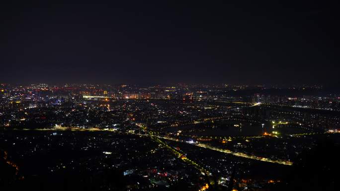 泉州大景南台岩看泉州市区夜景