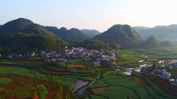 贵州田野外景航拍