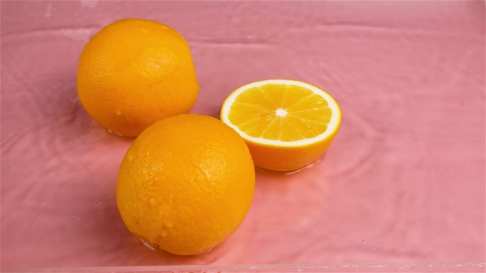 橙子落水 橙子实拍
