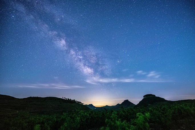 银河  星空 延时