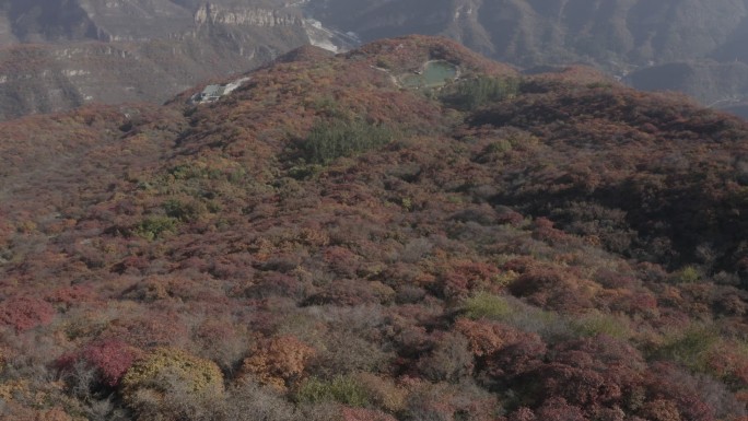 坡峰岭 云湖 秋季航拍