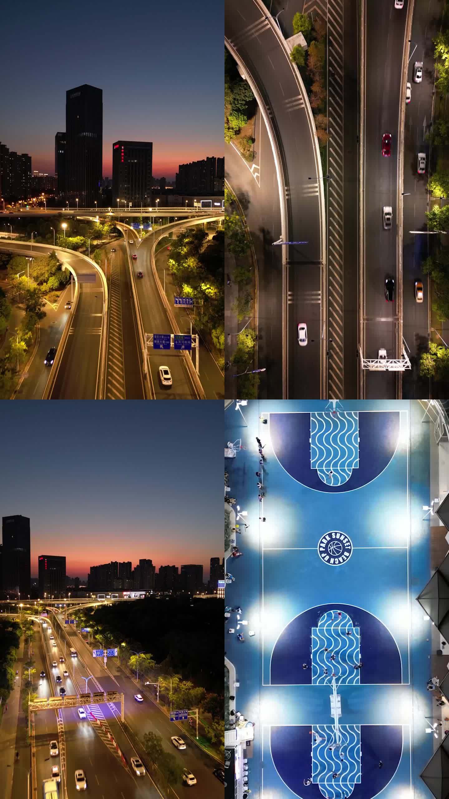 武汉范湖交通城市街景 竖屏4K