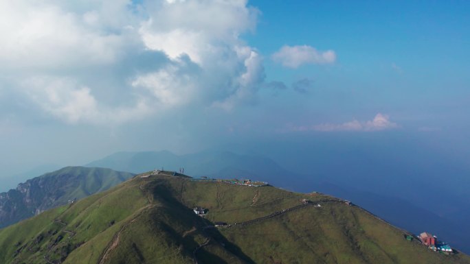 江西萍乡武功山航拍