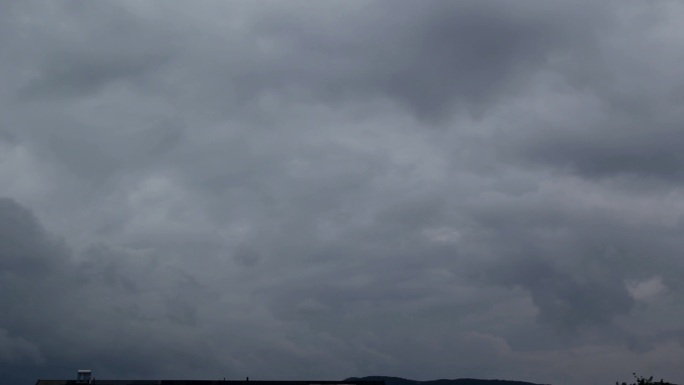 4k延时暴风雨来临阴云密布的天空