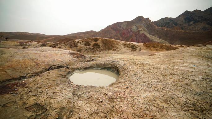 新疆火山群地质地貌自然景观素材