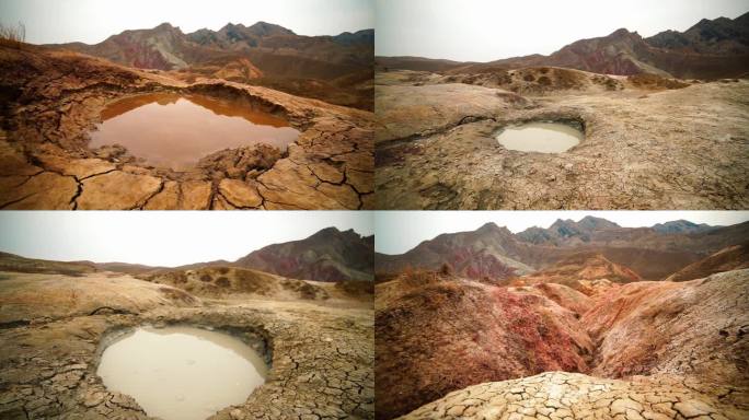 新疆火山群地质地貌自然景观素材